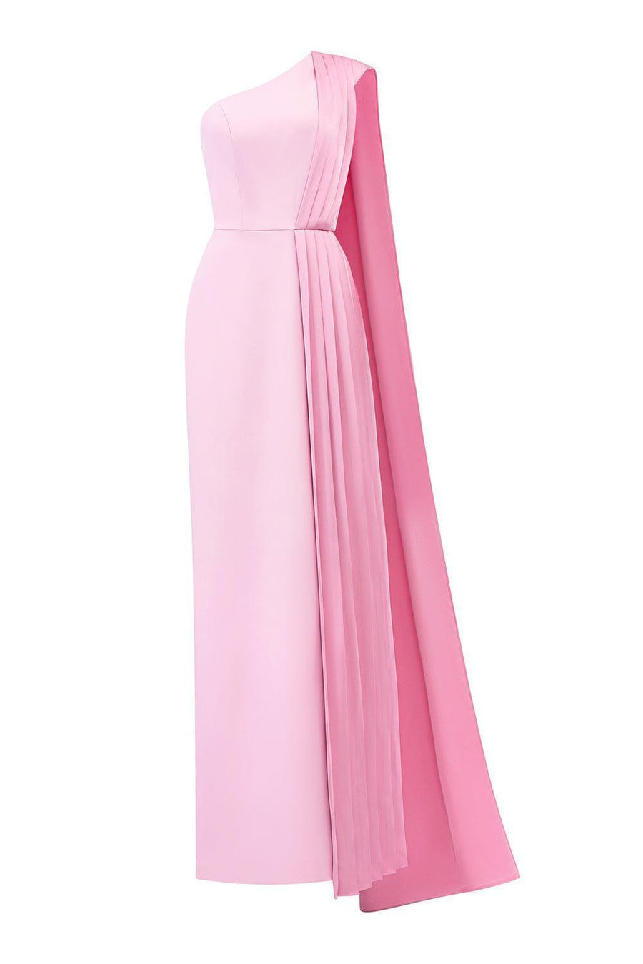 Sandoval Sheath Extended Flap Silk Crepe Floor Length Dress Gown Dress I.H.F Atelier