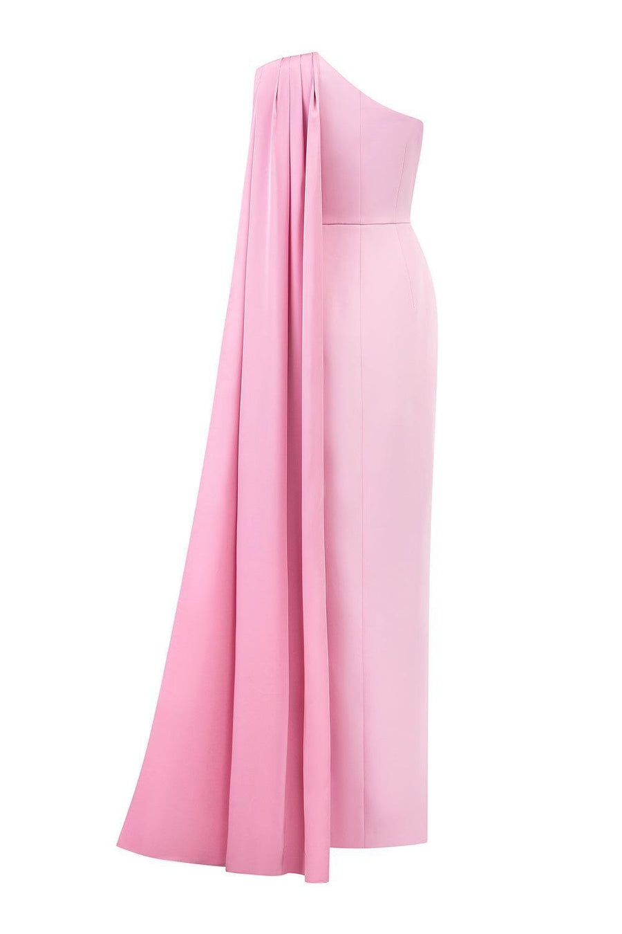 Sandoval Sheath Extended Flap Silk Crepe Floor Length Dress Gown Dress I.H.F Atelier