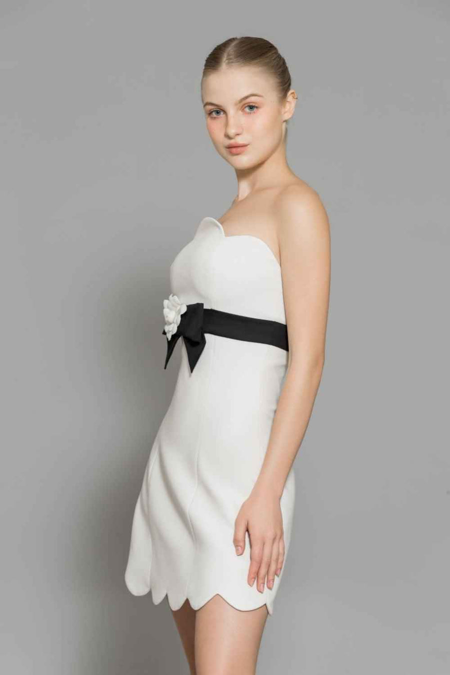 Scout A-line Back Zipper Wool Mini Dress