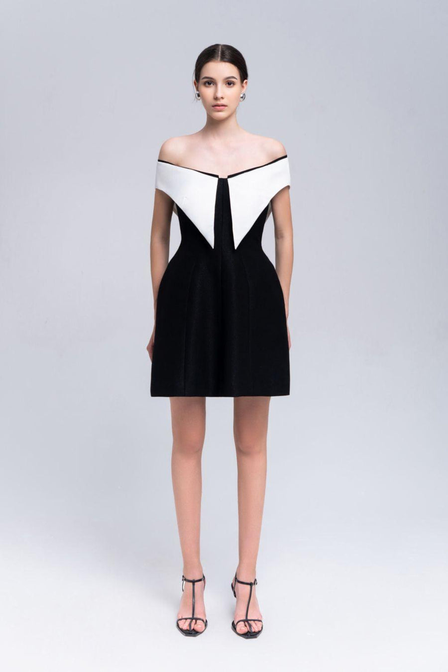 Sedna A-line Off-Shoulder Taffeta Mini Dress Mini Dress Eegen Studio