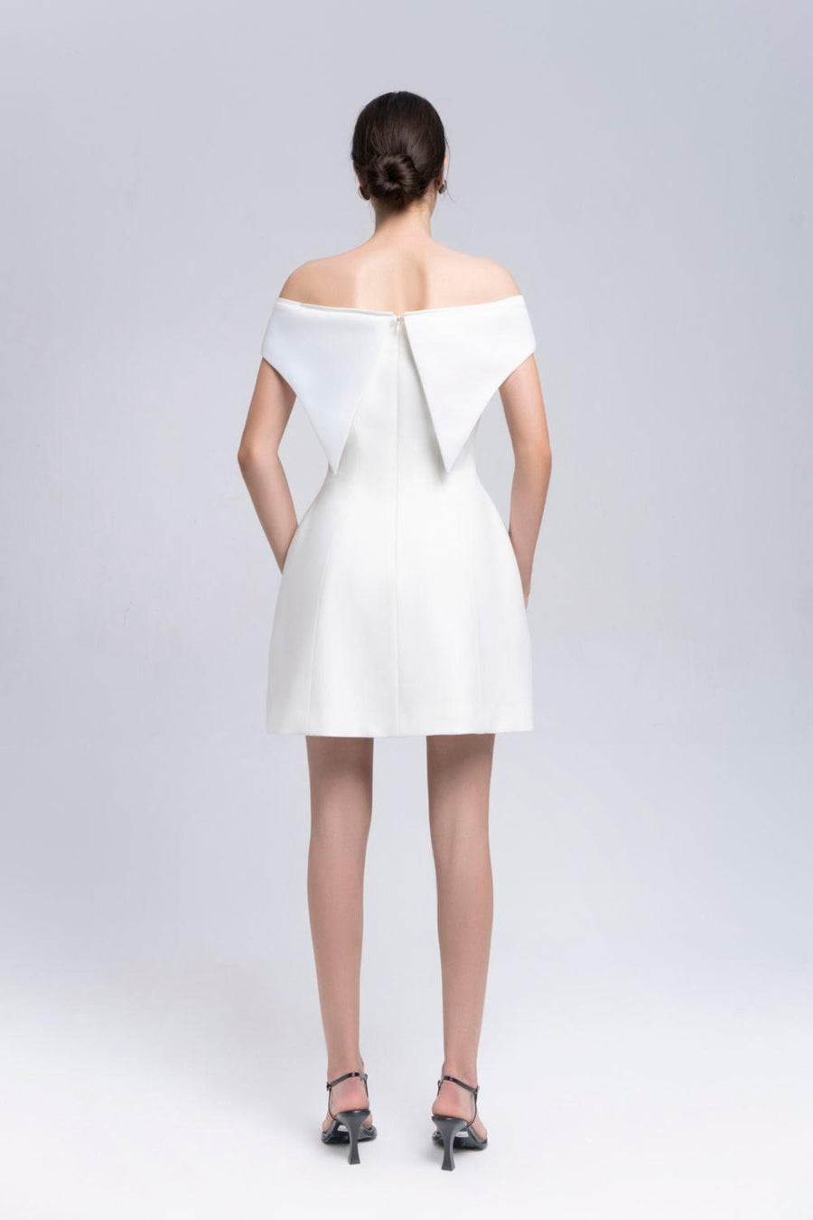 Sedna A-line Off-Shoulder Taffeta Mini Dress Mini Dress Eegen Studio