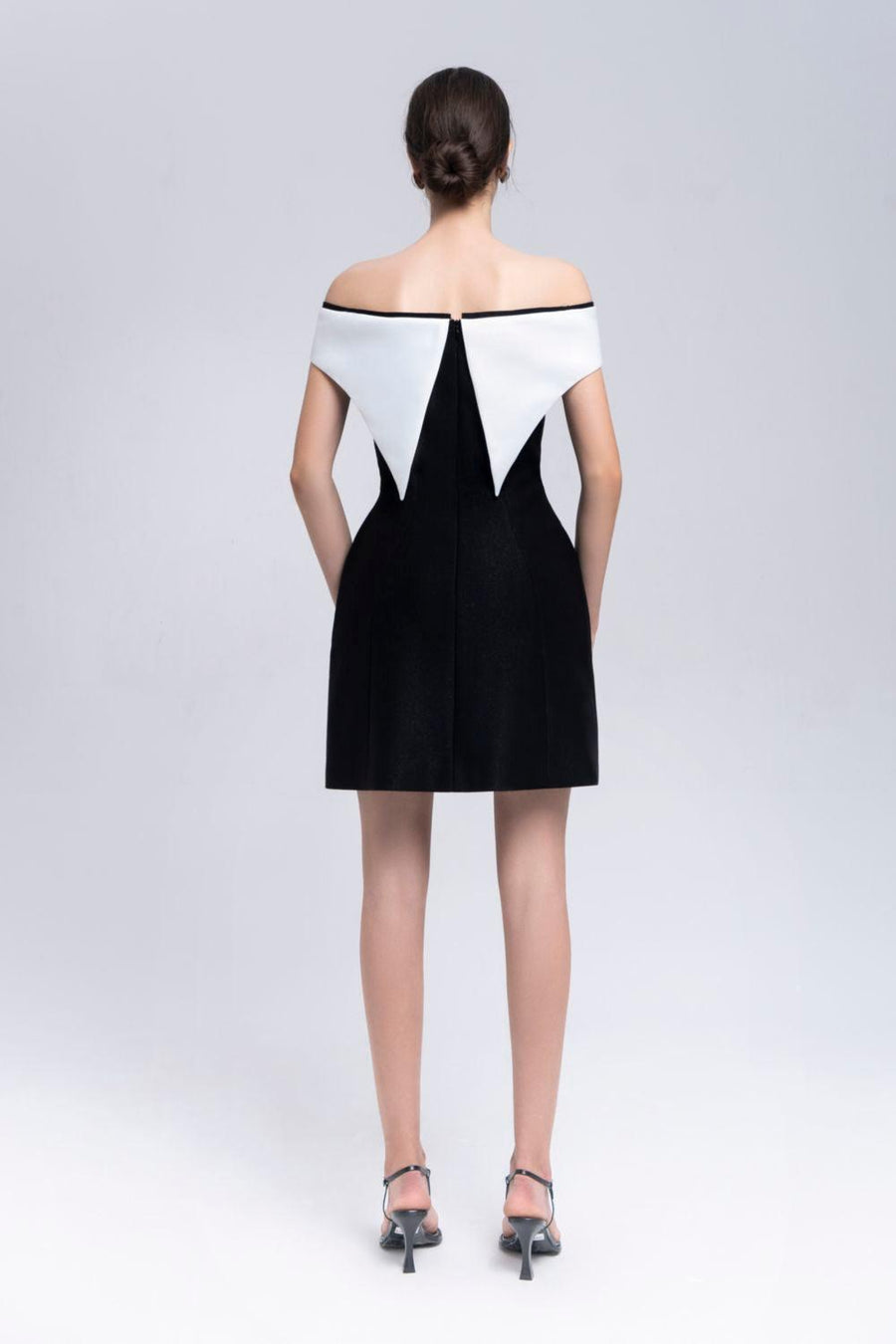 Sedna A-line Off-Shoulder Taffeta Mini Dress Mini Dress Eegen Studio