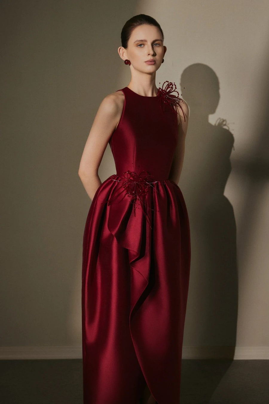 Seren Draped Midi Dress 5