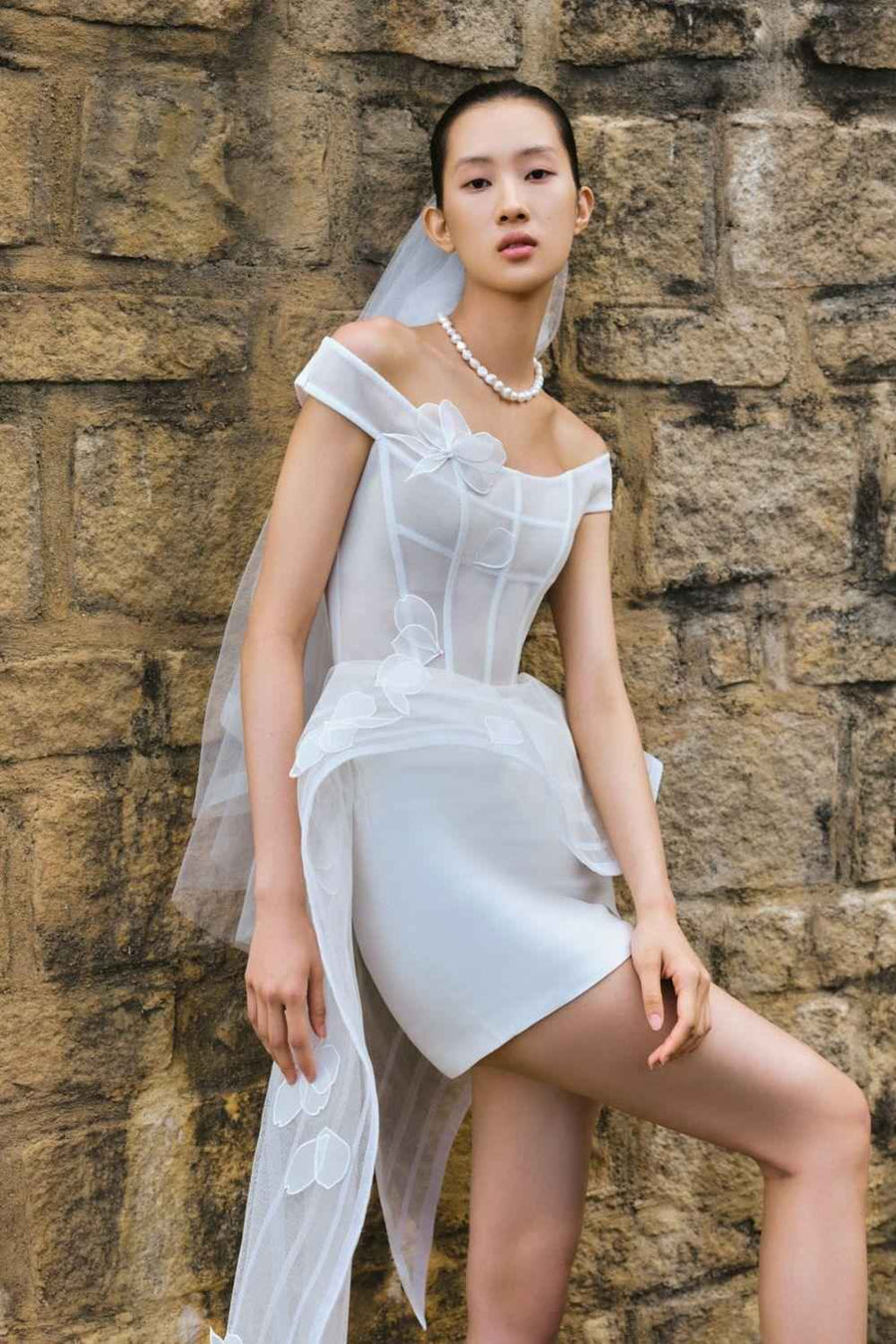 Shelly Peplum Extended Flap Mesh Mini Set