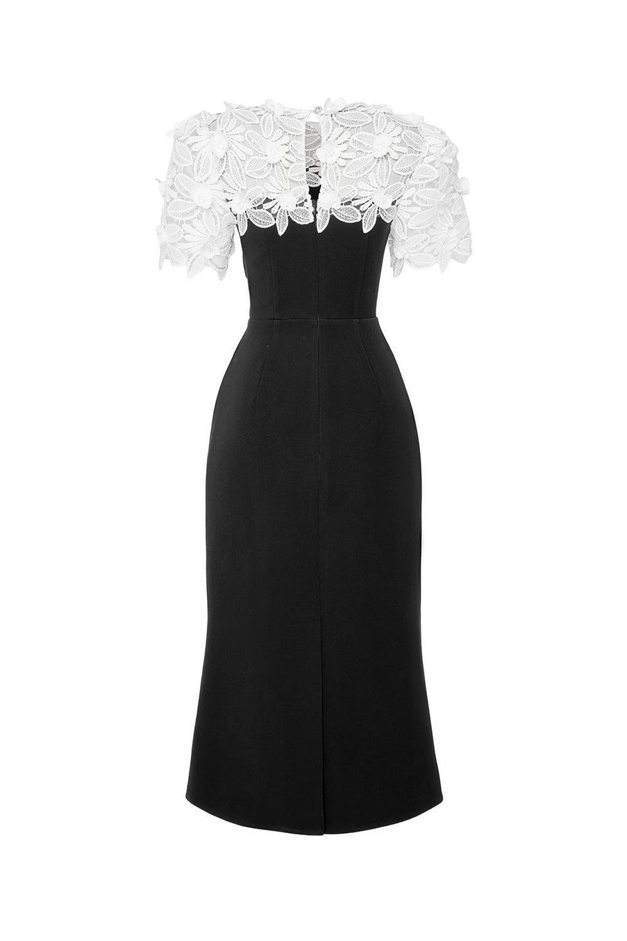 Solstice Sheath Draped Polyester Midi Dress Midi Dress IVY moda
