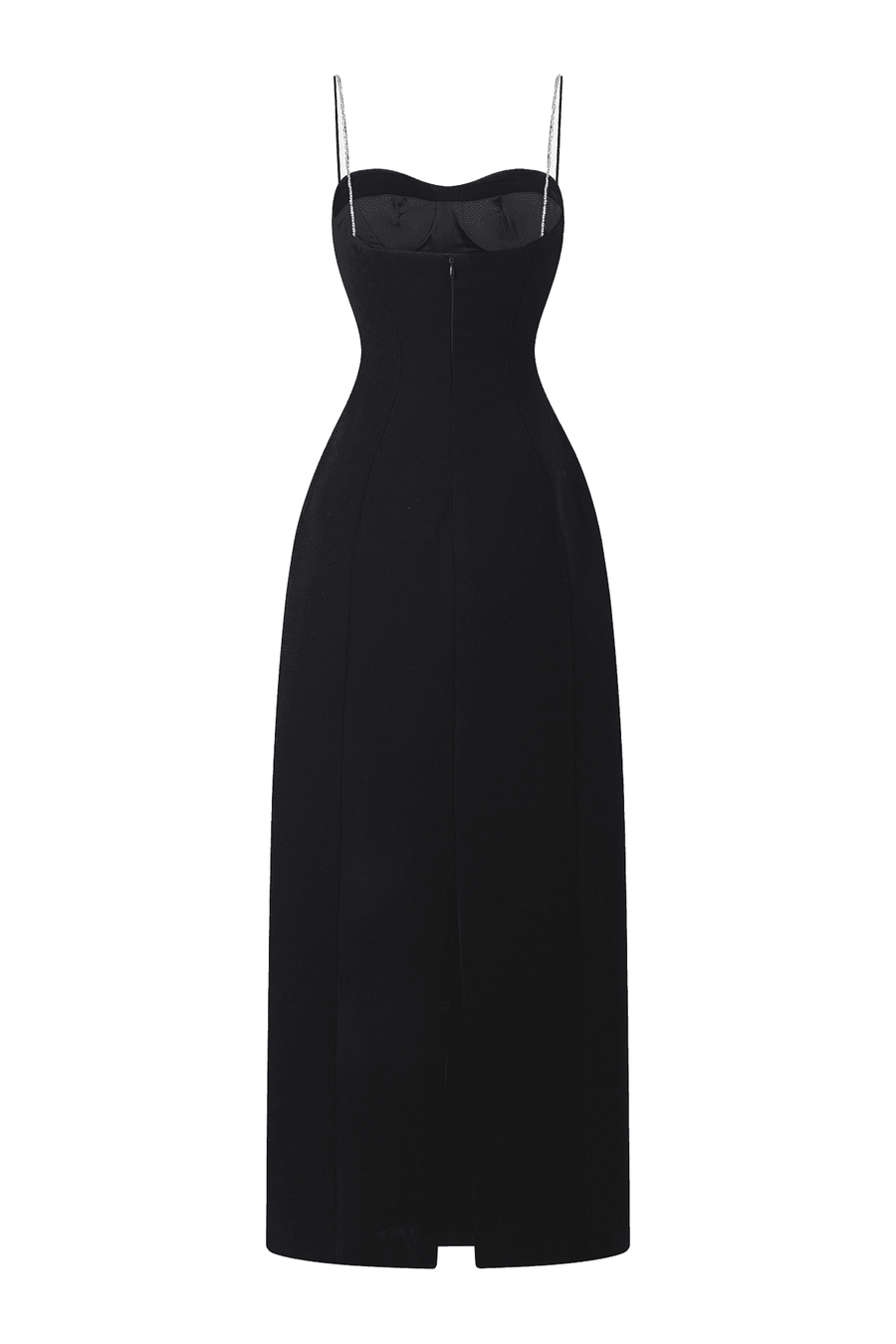 Sophia Straight Sweetheart Neck Crepe Midi Dress Midi Dress TRACY STUDIO