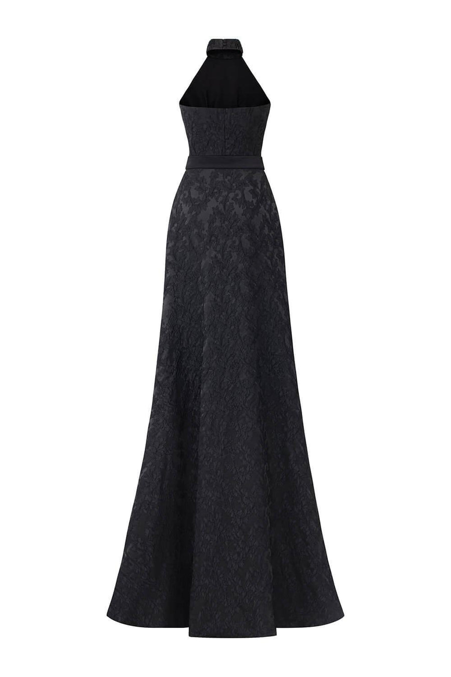 Spectra Halter Sleeveless Silk Floor Length Dress Gown Dress I.H.F Atelier