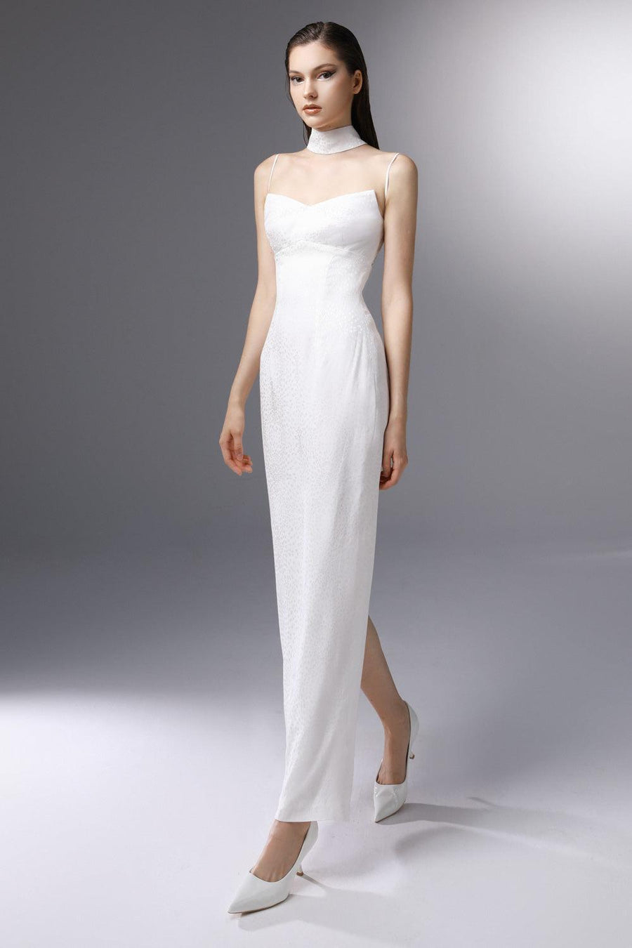 St Tropez Sheath Sleeveless Silk Ankle Length Dress 5