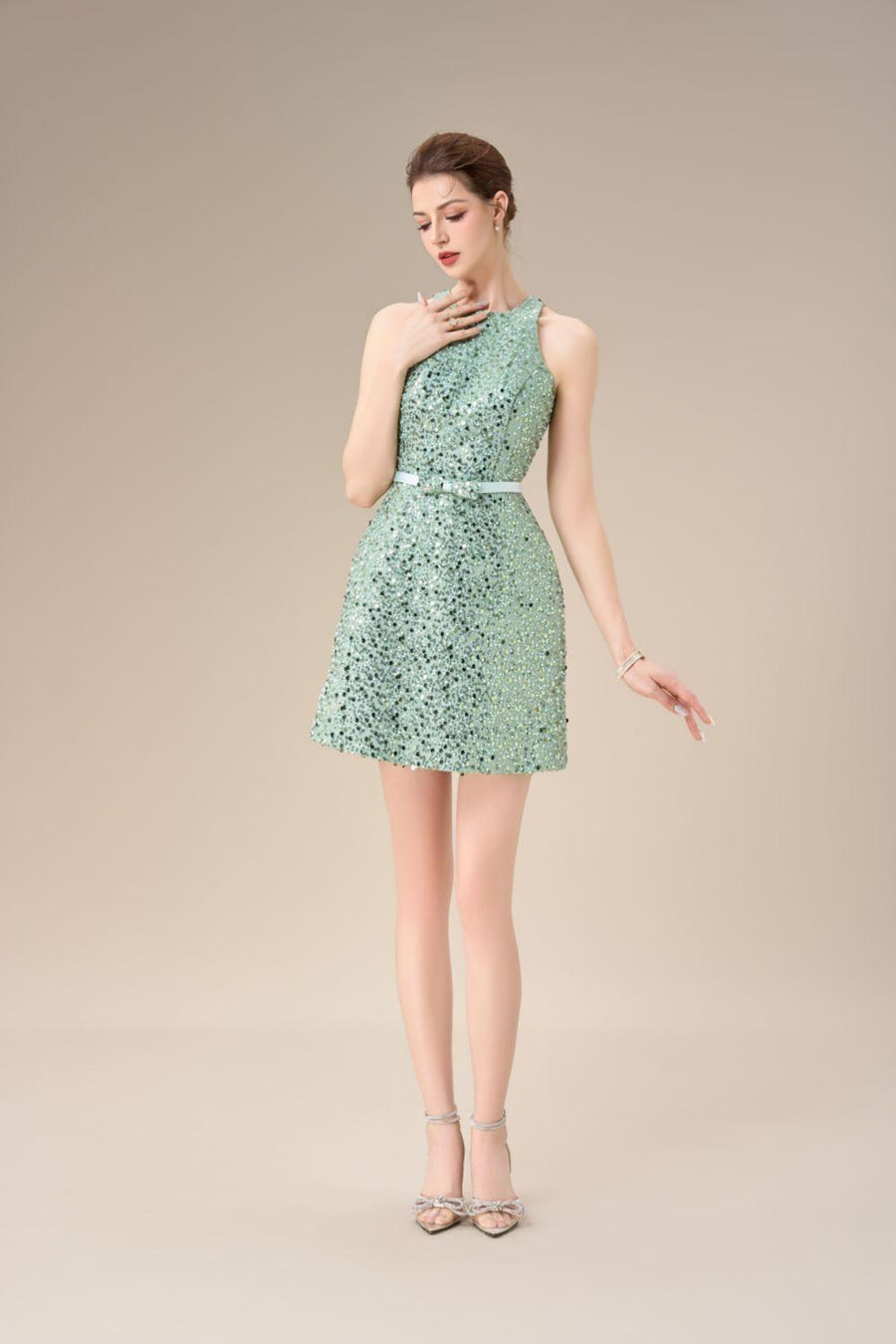 Starla A-line Sleeveless Tulle Mini Dress Mini Dress Calista de Minh Thanh