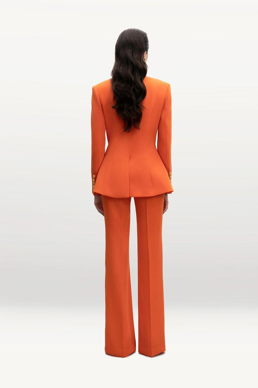 Suzanne Structured Long Sleeved Velvet Blazer 5