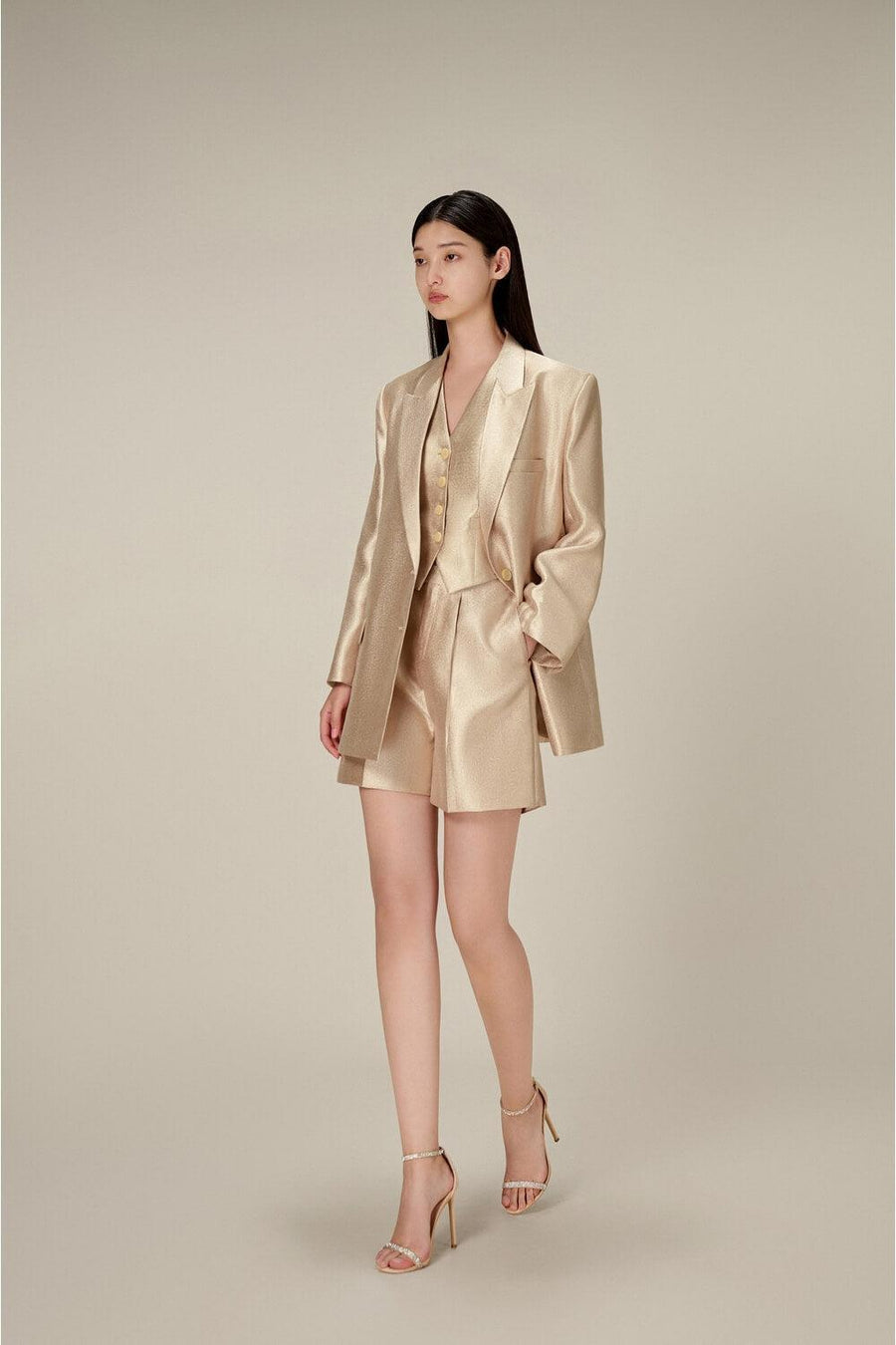 Taffeta Linen Blazer 11