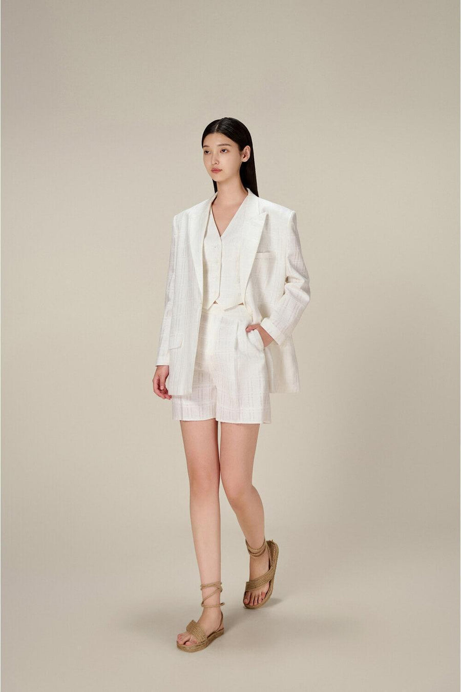 Taffeta Linen Blazer 5