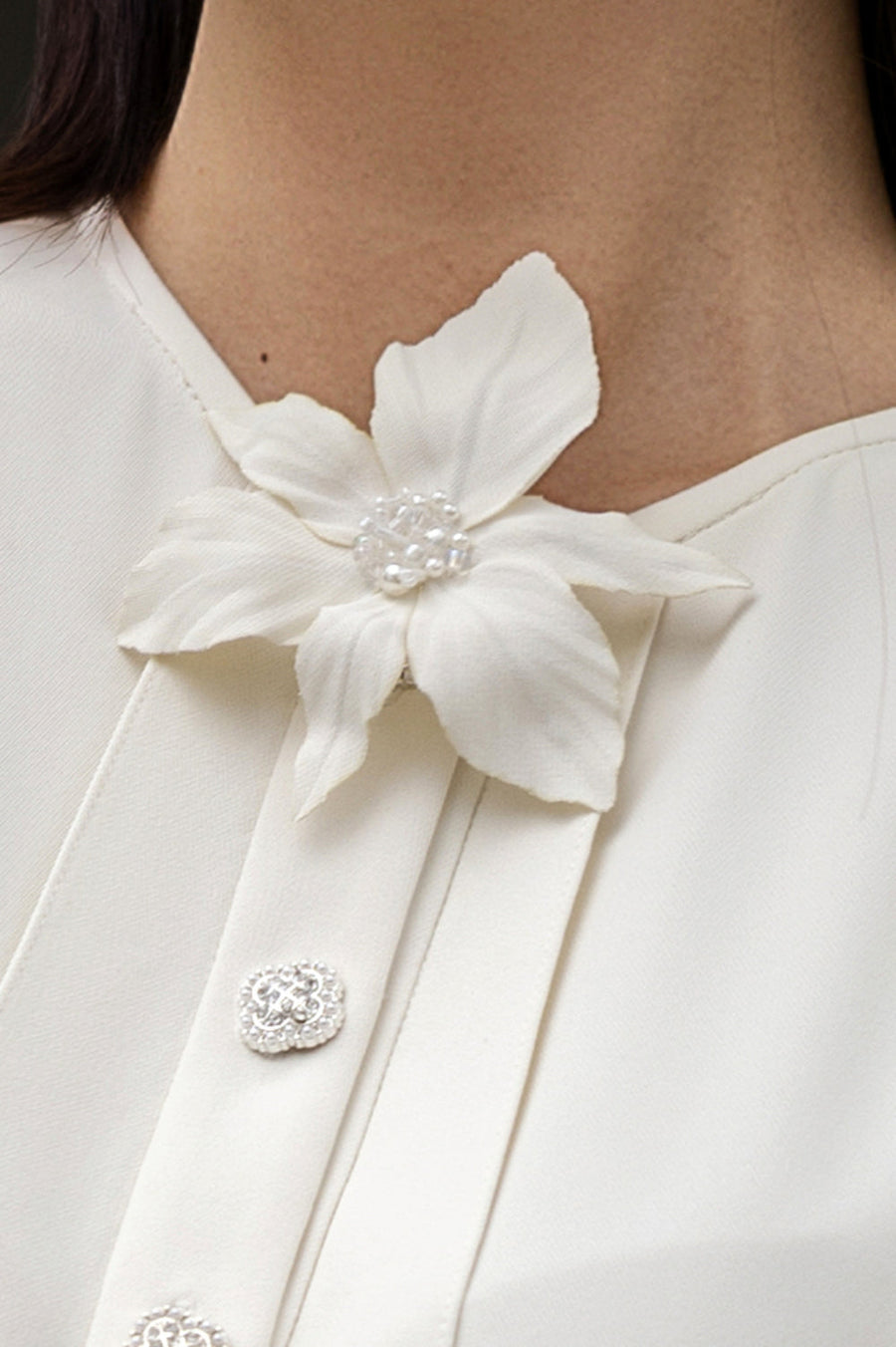 Thanh Nha Collar Floral Brooch 2