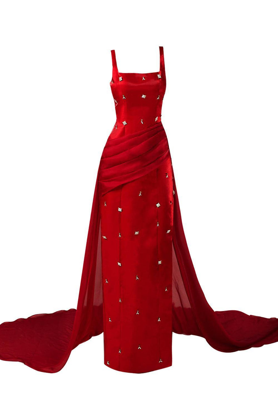 Thatcher Sheath Extended Flap Twill Floor Length Dress 1