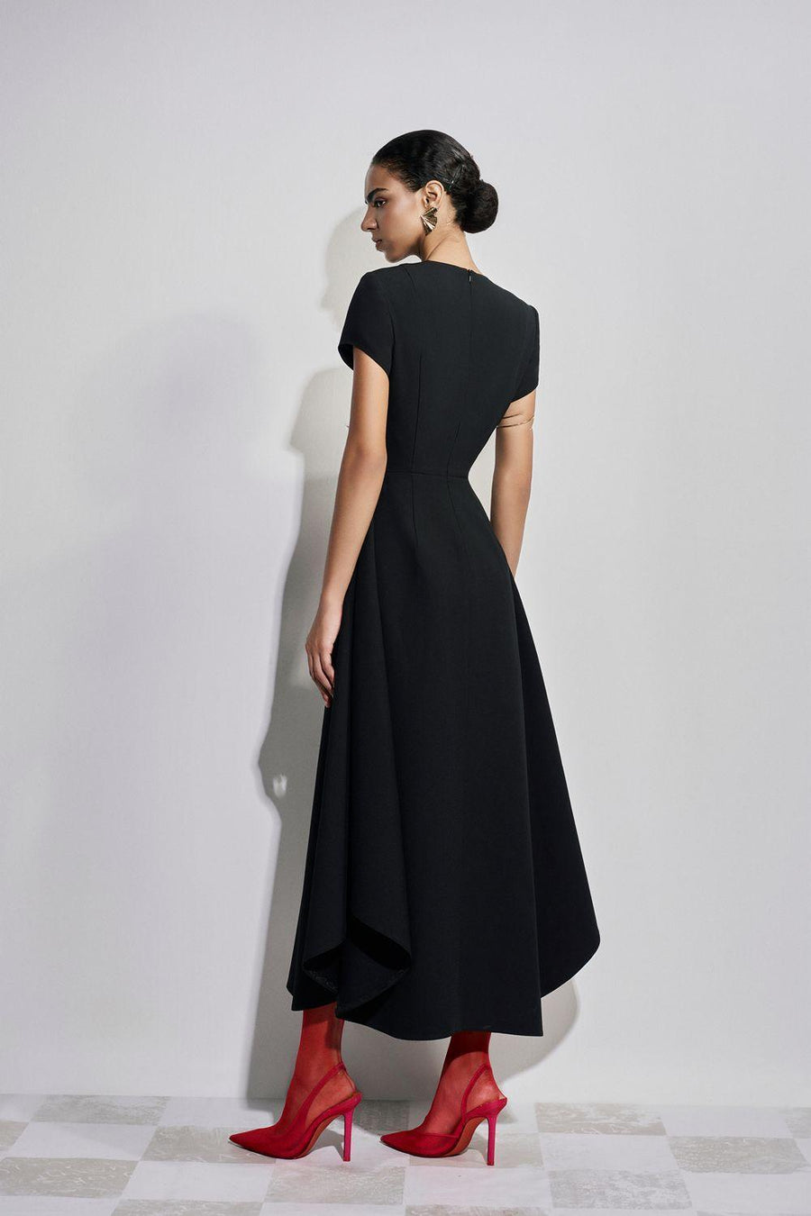 Therese A-line Round Neck Polyester Ankle Length Dress Maxi Dress Maison des Copains