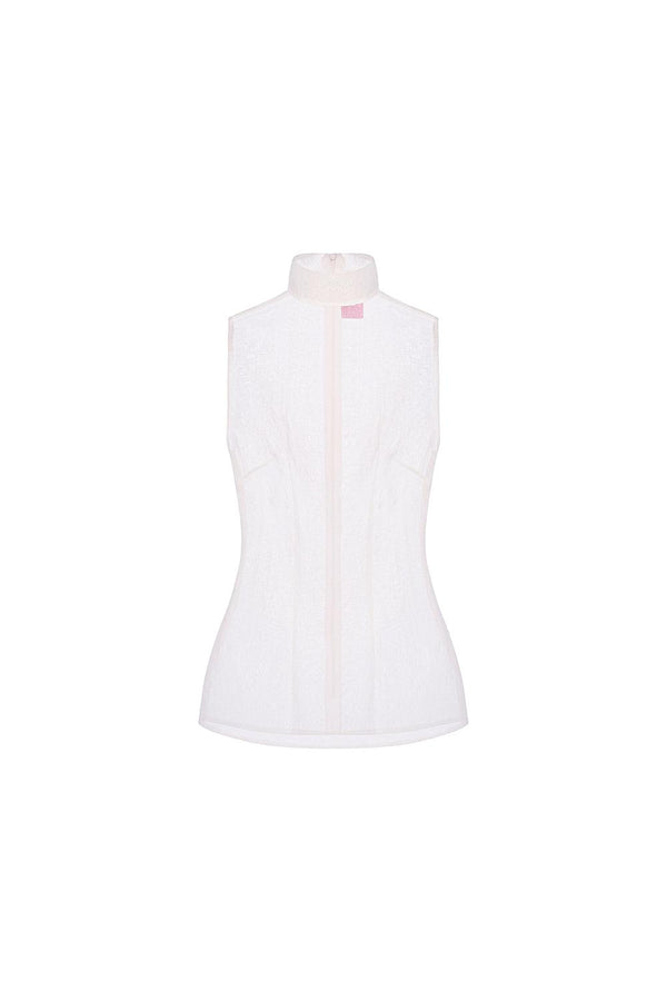 Trang Bodycon Sleeveless Cotton Lawn Top