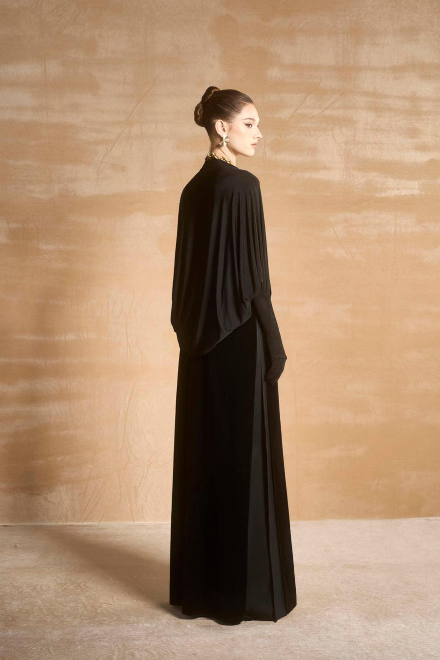 Tristyn Halter Sleeveless Velvet Floor Length Ao Dai 11
