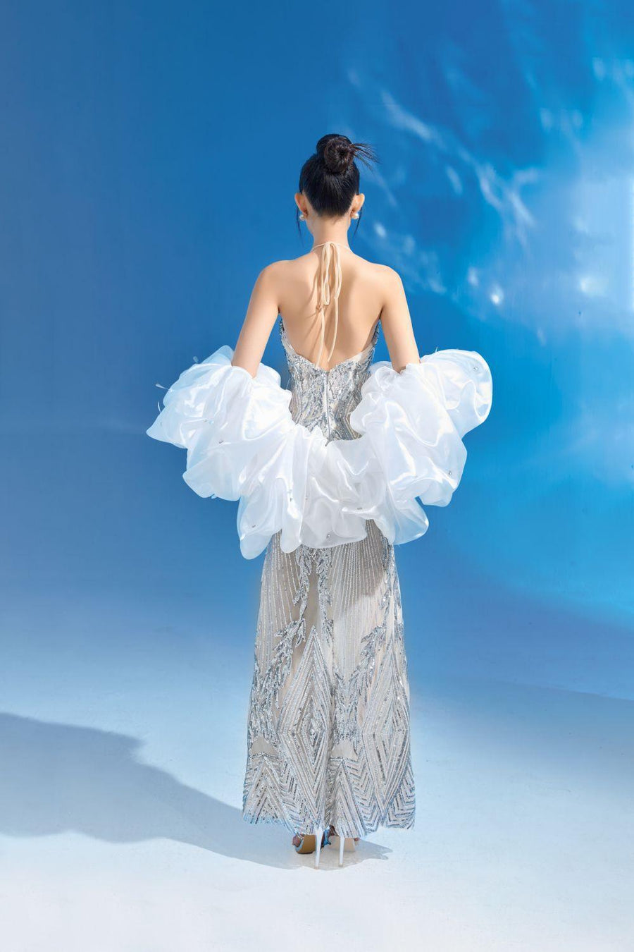 Tulipe Ruffled Organza Coat 5