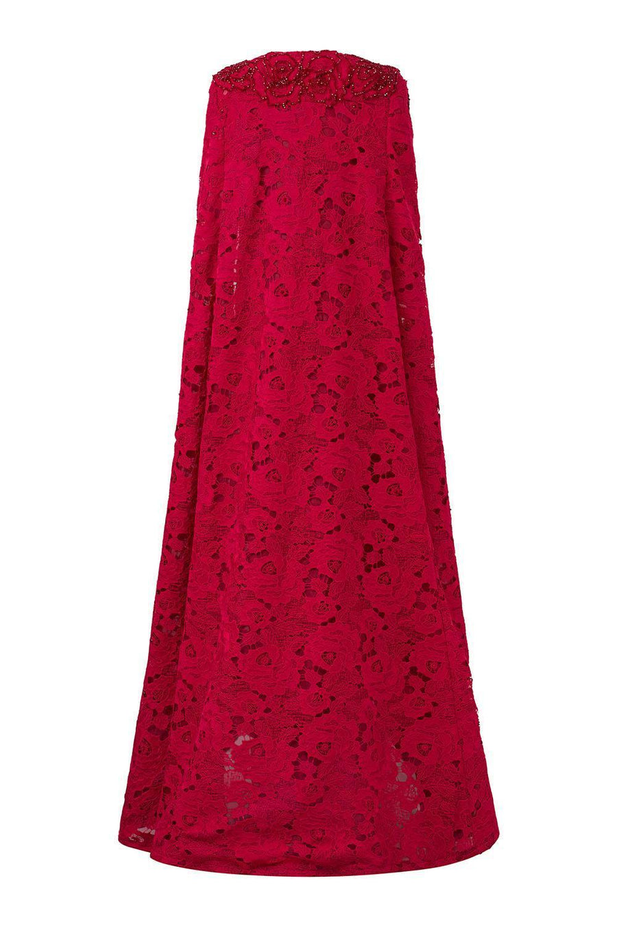 Vada Sheath Cape Sleeved Lace Floor Length Dress Gown Dress I.H.F Atelier