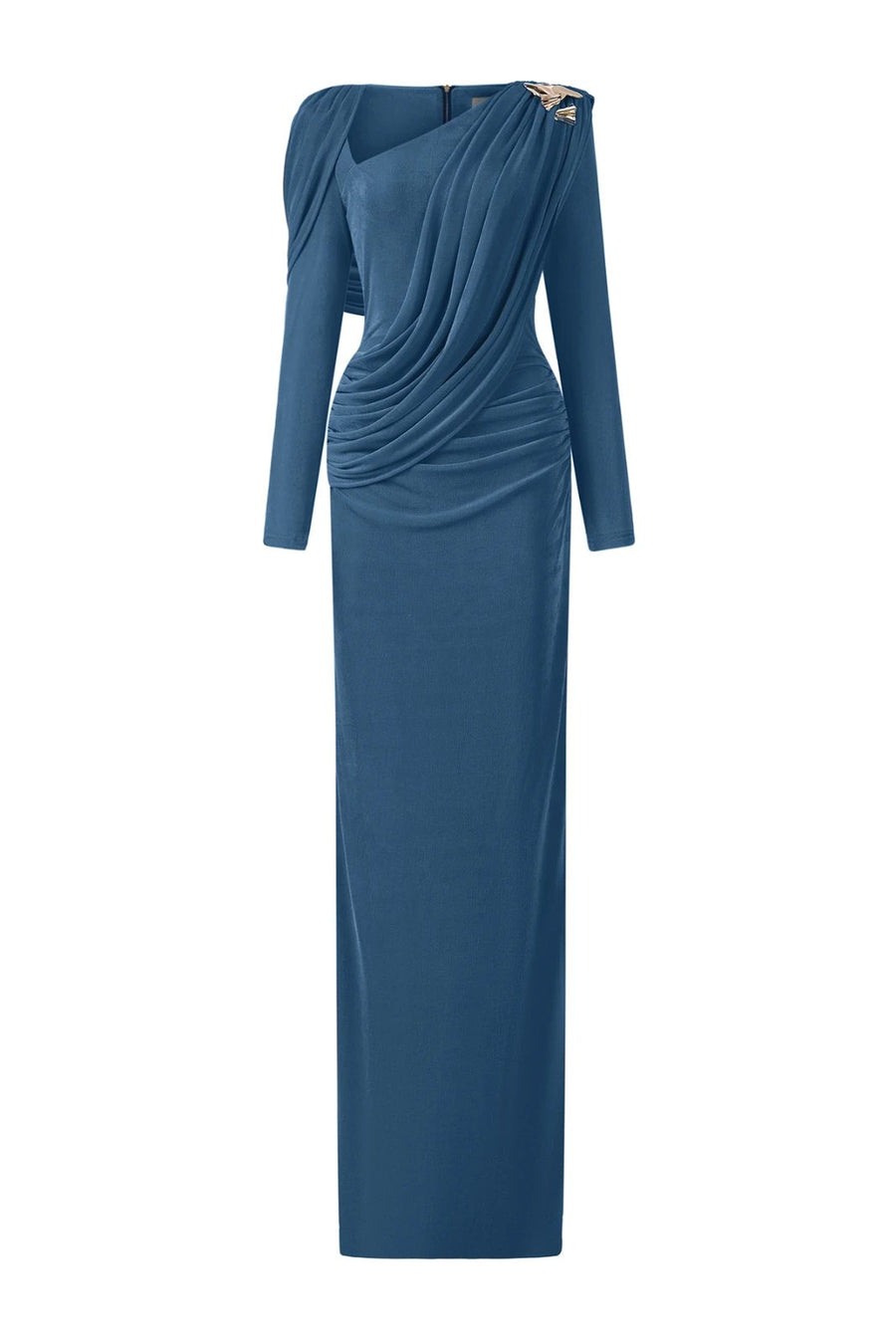 Valoria Draped Maxi Dress 5