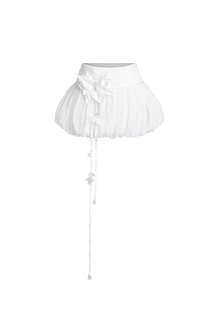 Velez Balloon Gathered Chiffon Mini Skirt Skirt LASSY