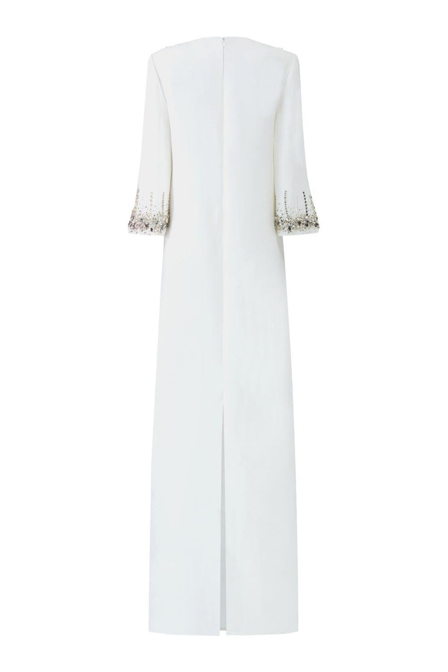 Wayfarer Straight Round Neck Velvet Floor Length Dress 6