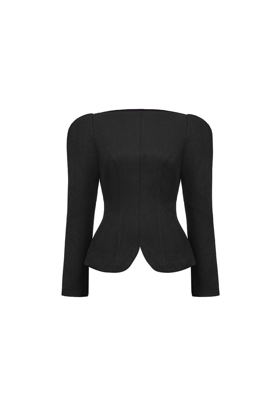 Winter Hourglass Boat Neck Velvet Burlap Top Long Sleeved Top FAIR LADY