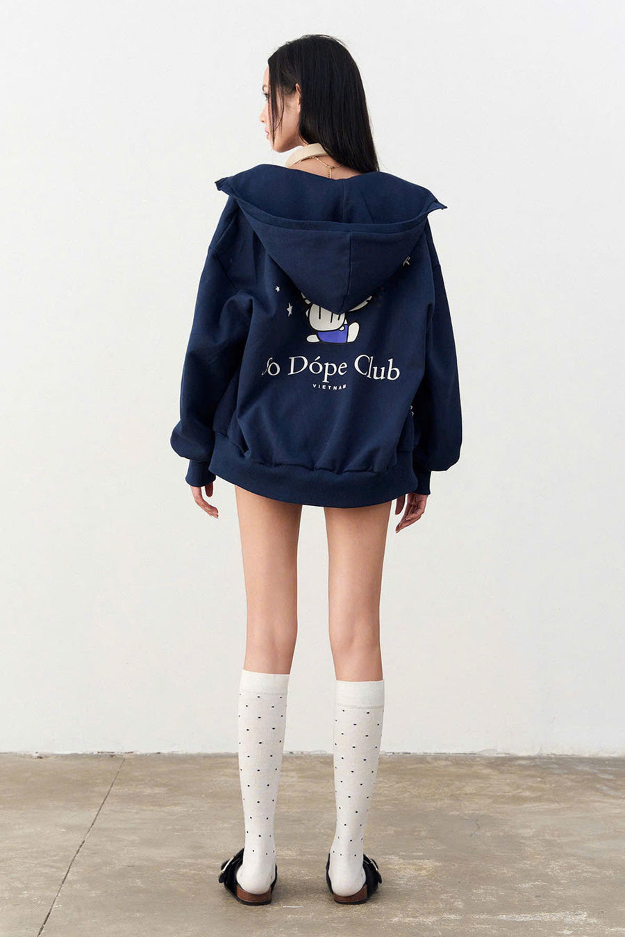 Cupid Straight Hooded Neck Fleece Coat 4
