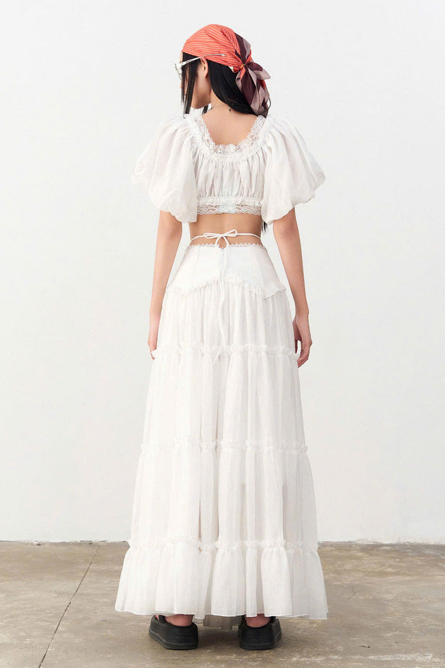 Wetsy A-line Gypsy Chiffon Maxi Skirt 3
