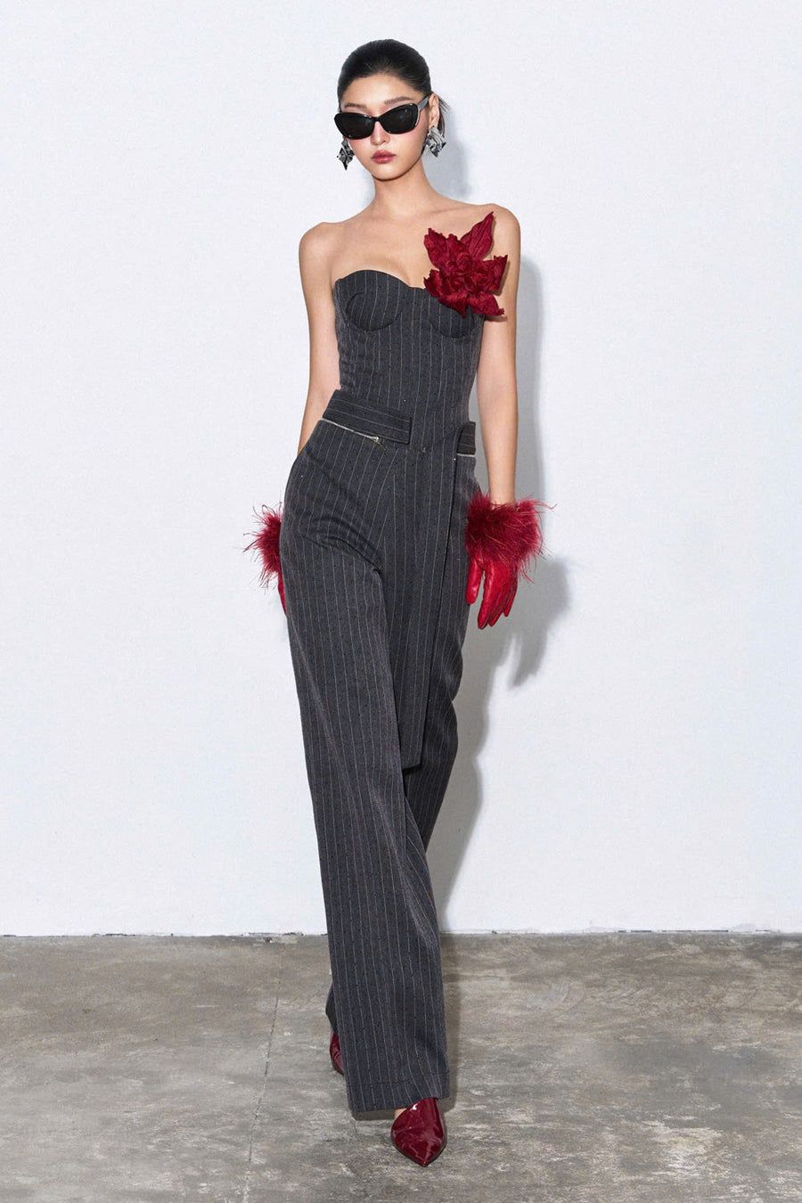 Aya Fringed Leather Gloves 3