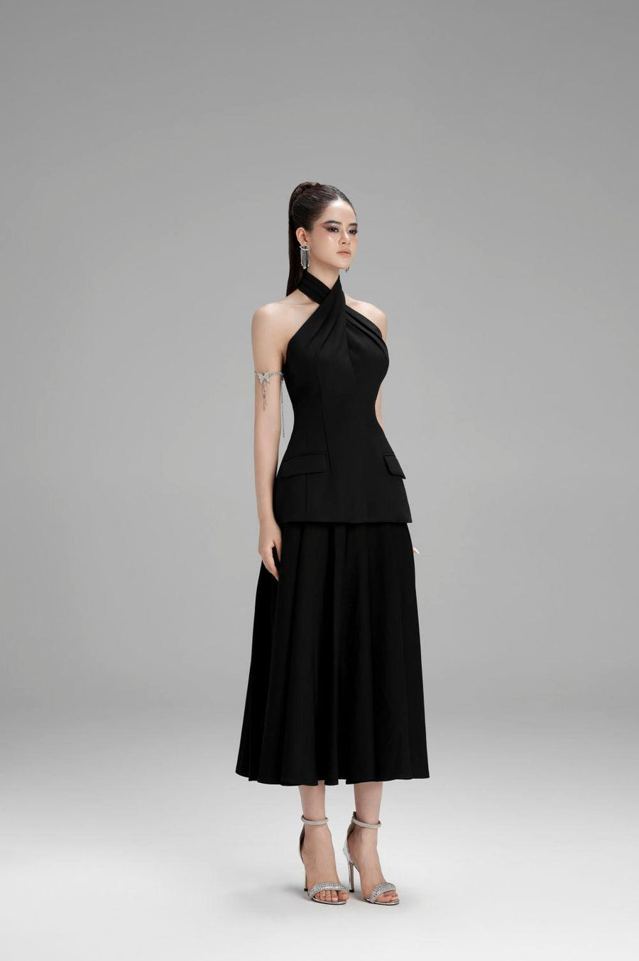 Zoey Flared Pleated Polycotton Skirt Skirt Cordia